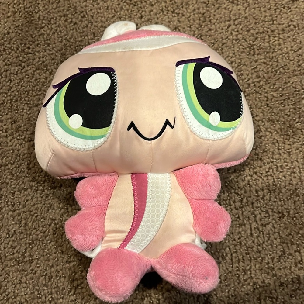 Littlest‎ Pet Shop Wackiest Ladybug Pink Plush,8in,2008,Hasbro